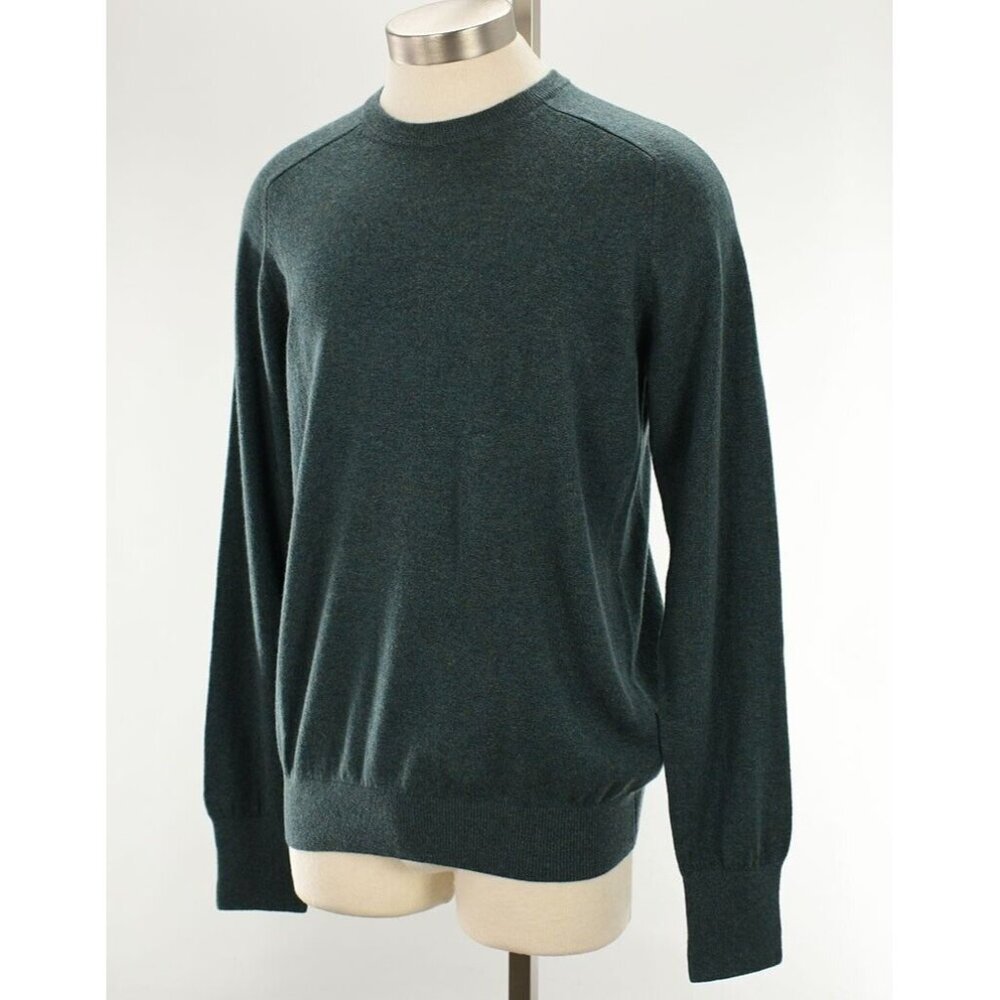 SID MASHBURN Mens Pine Green Crew Neck Pullover Cashmere Sweater 2XL NWT